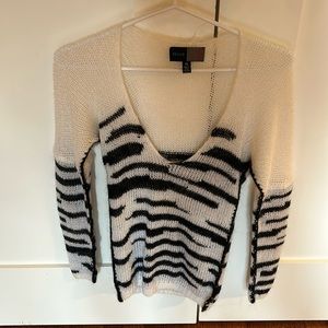Zebra striped sweater